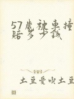 57岁被车撞死赔多少钱