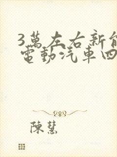 3万左右新能源电动汽车四座