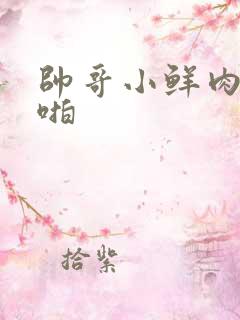 帅哥小鲜肉啪啪啪
