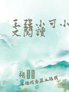 王强小可小说全文阅读