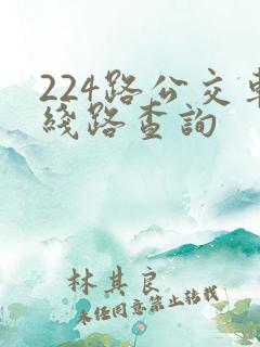 224路公交车线路查询