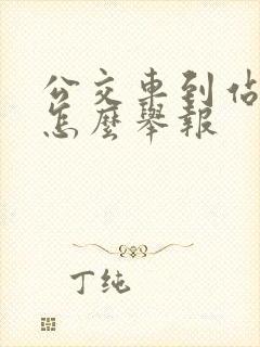 公交车到站不停怎么举报