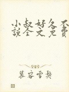 小叔好久不见小说全文免费阅读无弹窗