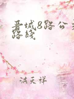 晋城8路公交车路线