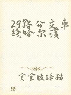 29路公交车路线哈尔滨 29路公交车路线哈尔滨
