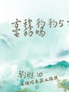方程豹豹5有纯电的吗