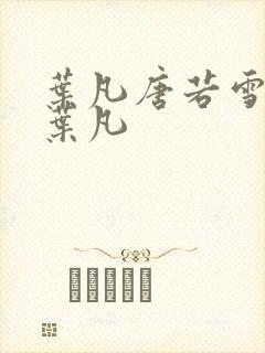 叶凡唐若雪医婿叶凡
