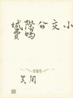 城际公交小孩收费吗