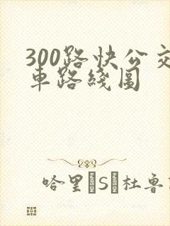 300路快公交车路线图