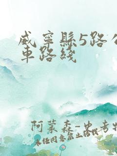 威宁县5路公交车路线