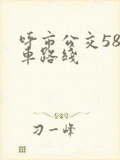 呼市公交58路车路线