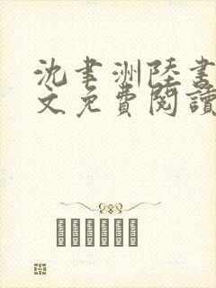 沈聿洲陆书苒全文免费阅读最新章节
