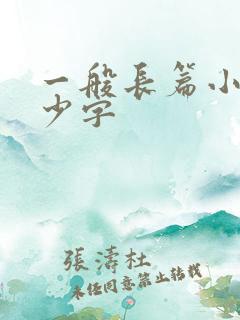 一般长篇小说多少字