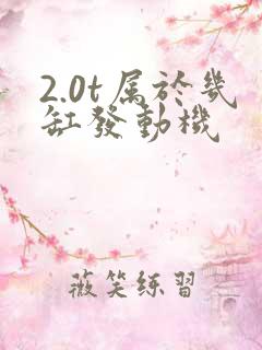 2.0t属于几缸发动机