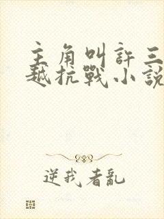 主角叫许三的穿越抗战小说