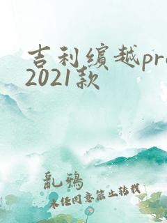 吉利缤越pro2021款