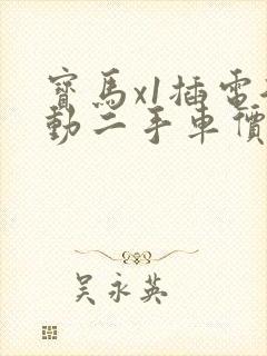 宝马x1插电混动二手车价格