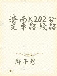 济南k202公交车路线路线查询