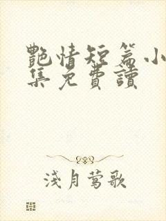 艳情短篇小说合集免费读