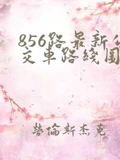 856路最新公交车路线图