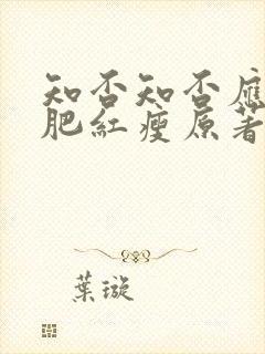 知否知否应是绿肥红瘦原著小说是什么