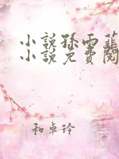 小说孙雨菲主角小说免费阅读全文