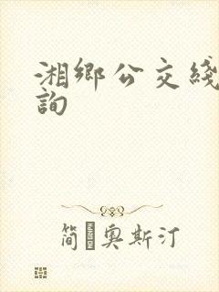 湘乡公交线路查询