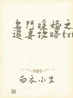 名门暖婚之权爷追妻攻略txt