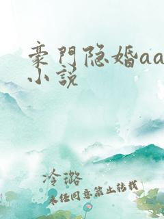 豪门隐婚aa制小说