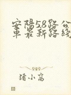 安阳58路公交车最新路线和时间