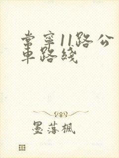 常宁11路公交车路线