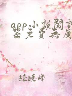 app小说阅读器免费无广告