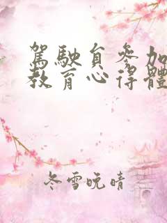 驾驶员参加满分教育心得体会如何写