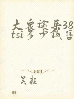 大众途岳380tsi多少钱售价