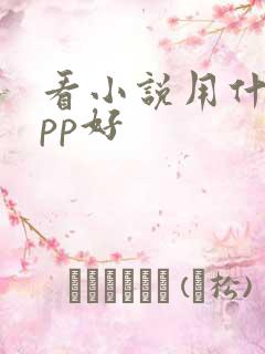 看小说用什么app好