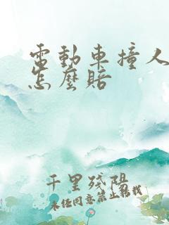 电动车撞人擦伤怎么赔