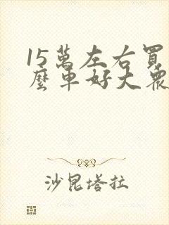 15万左右买什么车好大众 15万左右买什么车好大众