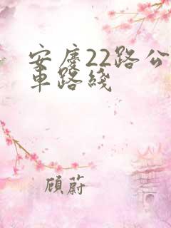 安庆22路公交车路线