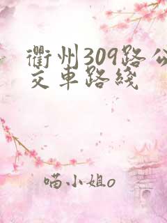 衢州309路公交车路线