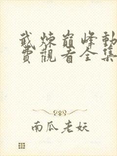 武炼巅峰动漫免费观看全集第二季
