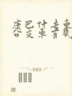 康巴什去东胜的公交车有几路车