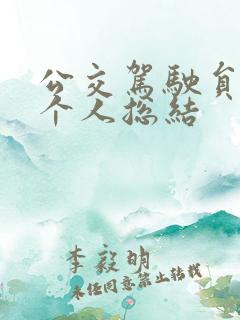 公交驾驶员年终个人总结
