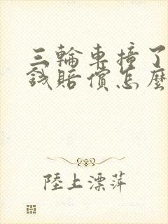 三轮车撞了人没钱赔偿怎么办