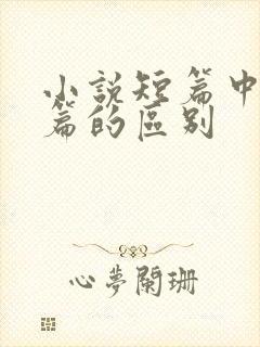 小说短篇中篇长篇的区别