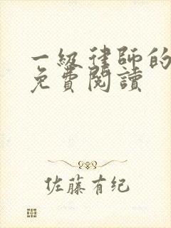 一级律师的小说免费阅读