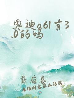奥迪a6l有3.0的吗