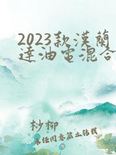 2023款汉兰达油电混合动力