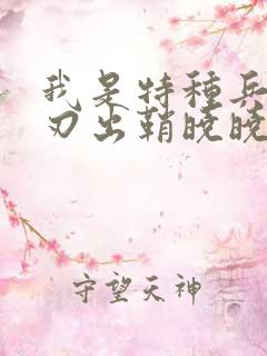 我是特种兵之利刃出鞘晓晓的结局