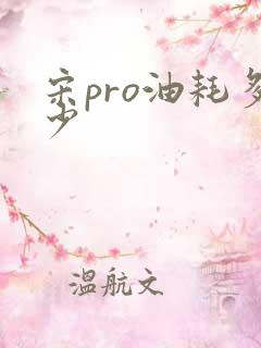 宋pro油耗多少