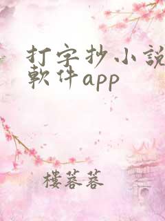 打字抄小说赚钱软件app